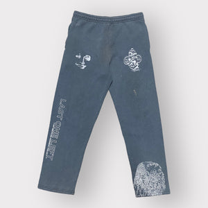 Blue gray dolly sweatpants(S)