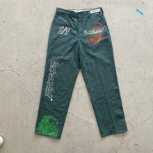 Load image into Gallery viewer, Green work trousers (32” x 30”)
