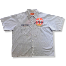 Load image into Gallery viewer, Cropped Striped Work Shirt (L)

